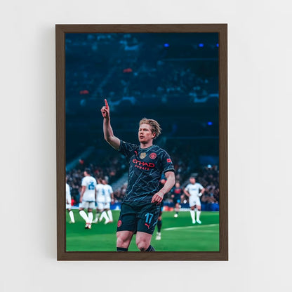 ap-kevin de bruyne-13 cadre Bois foncé