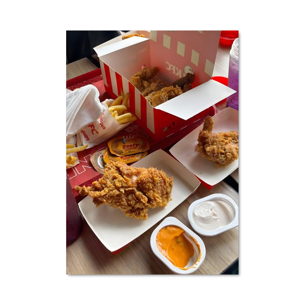 Poster Poulet et Frites