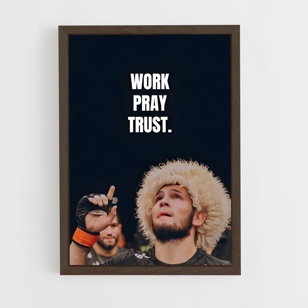 ap-khabib nurmagomedov-2 cadre Bois foncé