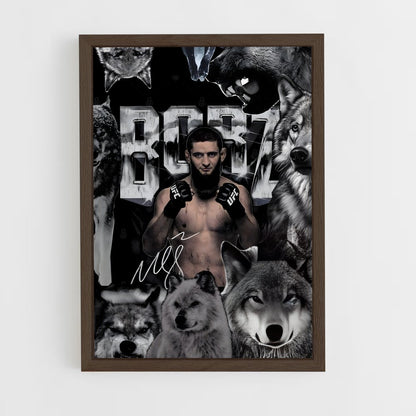 ap-khamzat chimaev-4 cadre Bois foncé