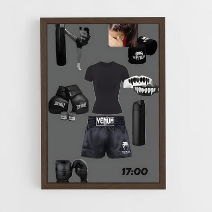 ap-kickboxing-4 cadre Bois foncé