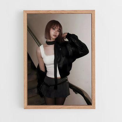 ap-kim chaewon-6 cadre Bois clair