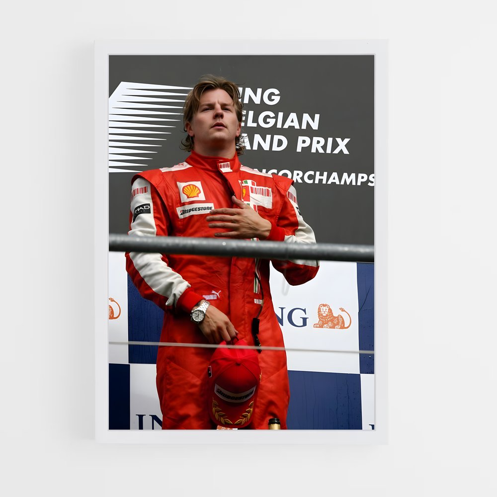 ap-kimi raikkonen-2 cadre Blanc