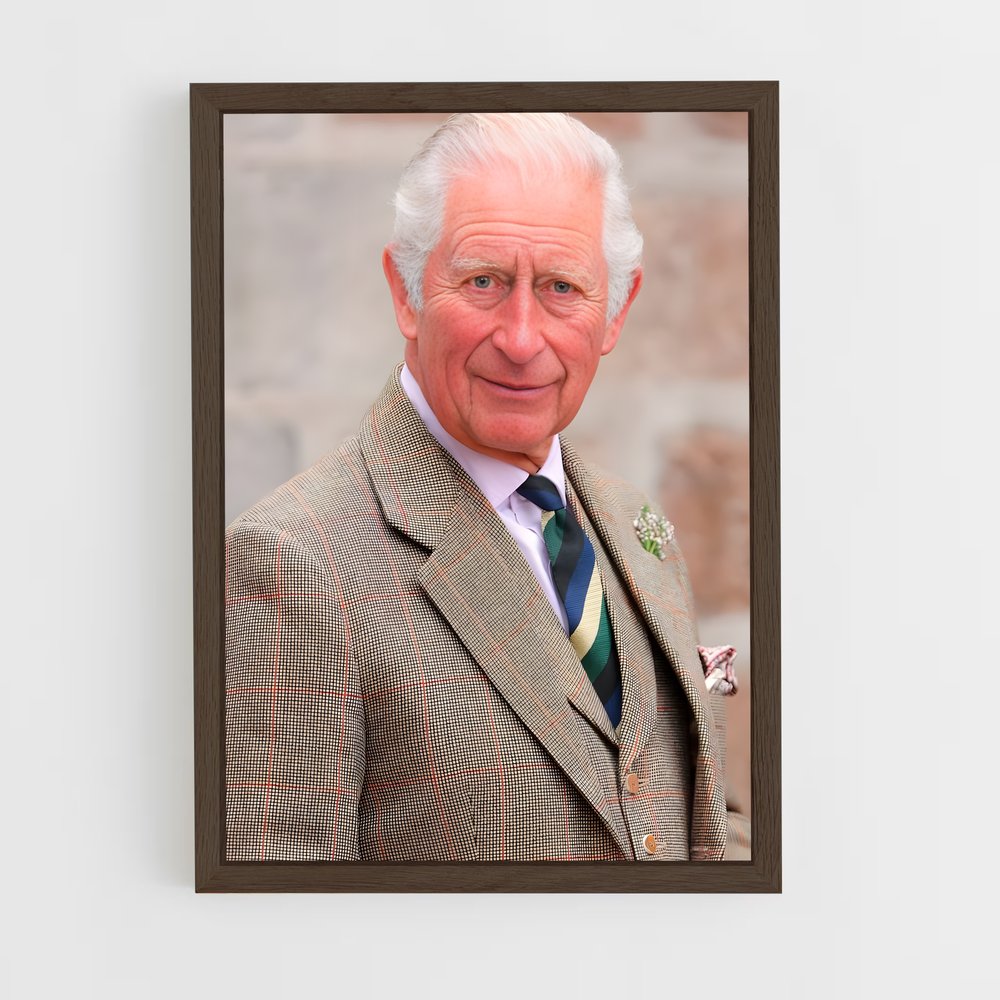 ap-king charles iii-1 cadre Bois foncé
