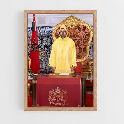 ap-king mohammed vi-5 cadre Bois clair