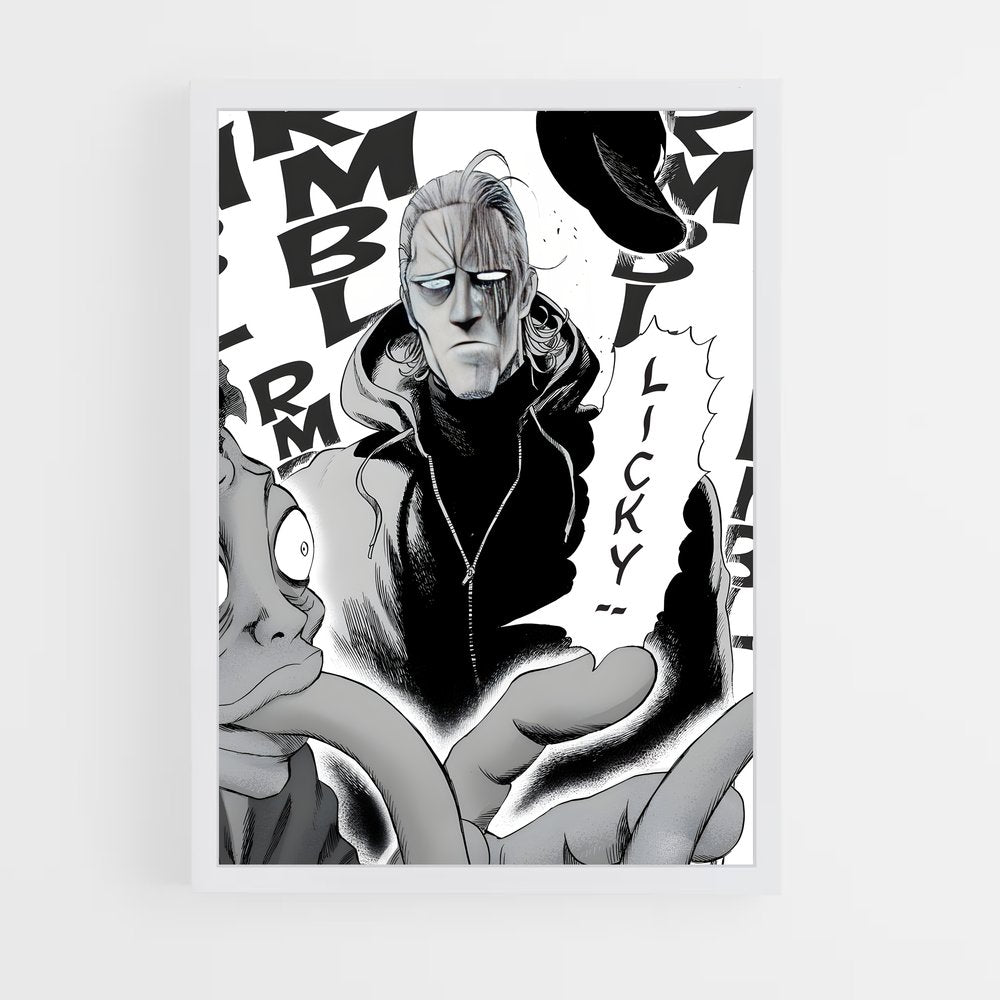 ap-king one punch man-10 cadre Blanc
