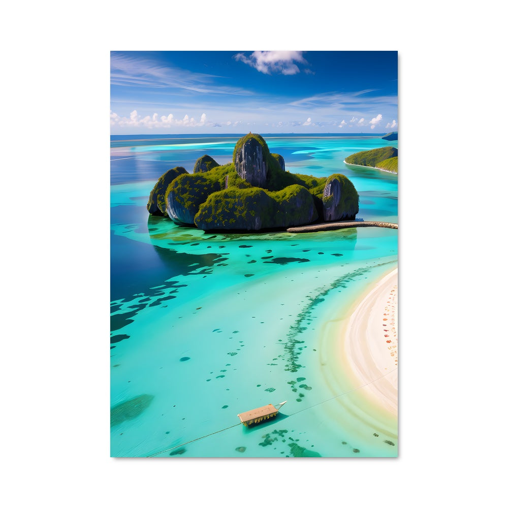 Poster Plage de Coba