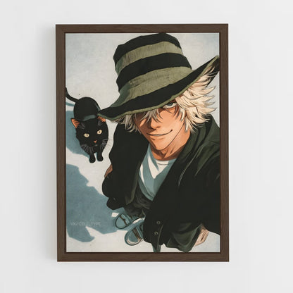 ap-kisuke urahara-3 cadre Bois foncé