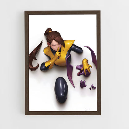 ap-kitty pryde-4 cadre Bois foncé