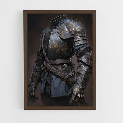 ap-knight armor-1 cadre Bois foncé