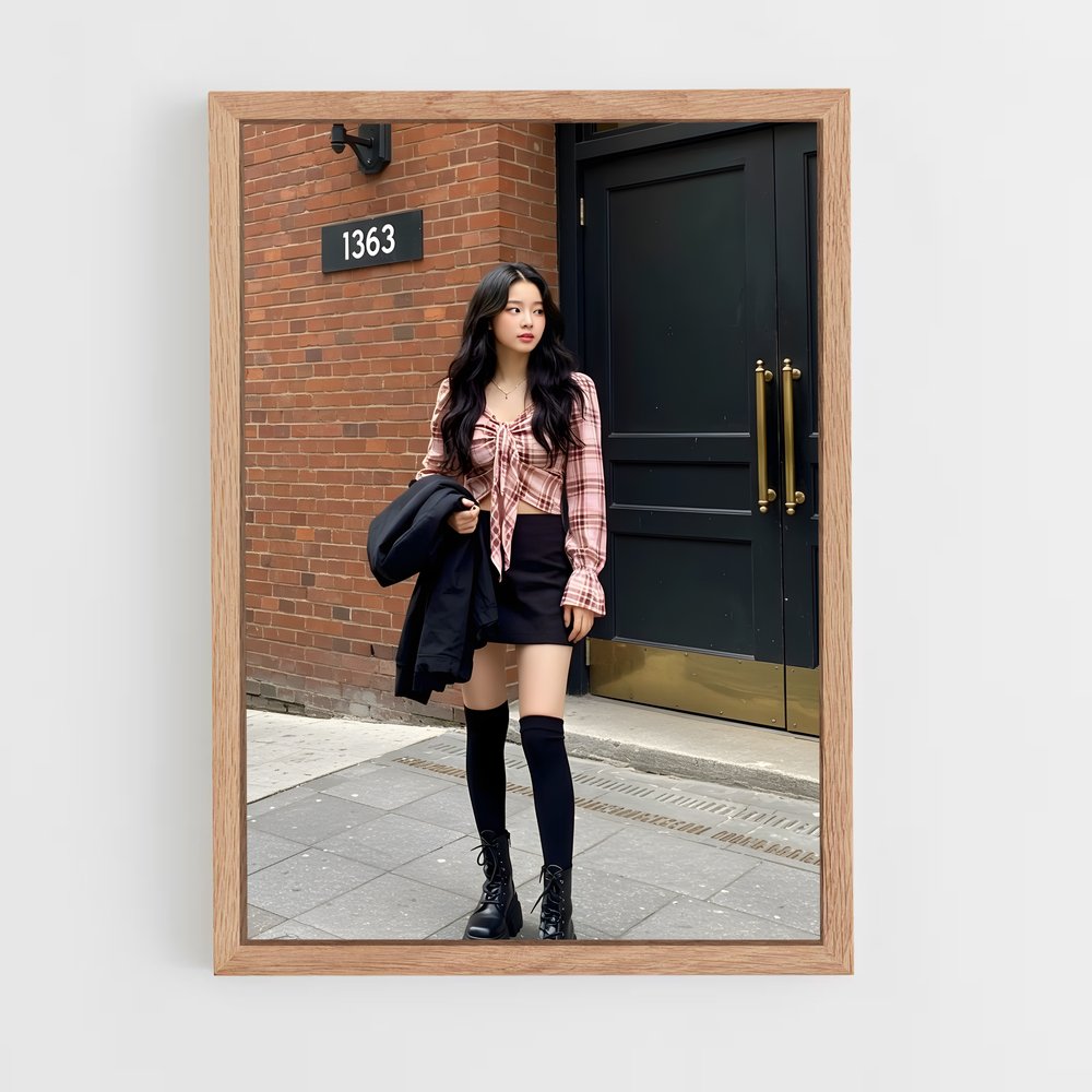 ap-korean fashion-7 cadre Bois clair