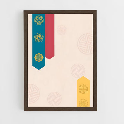 ap-korean patterns-5 cadre Bois foncé