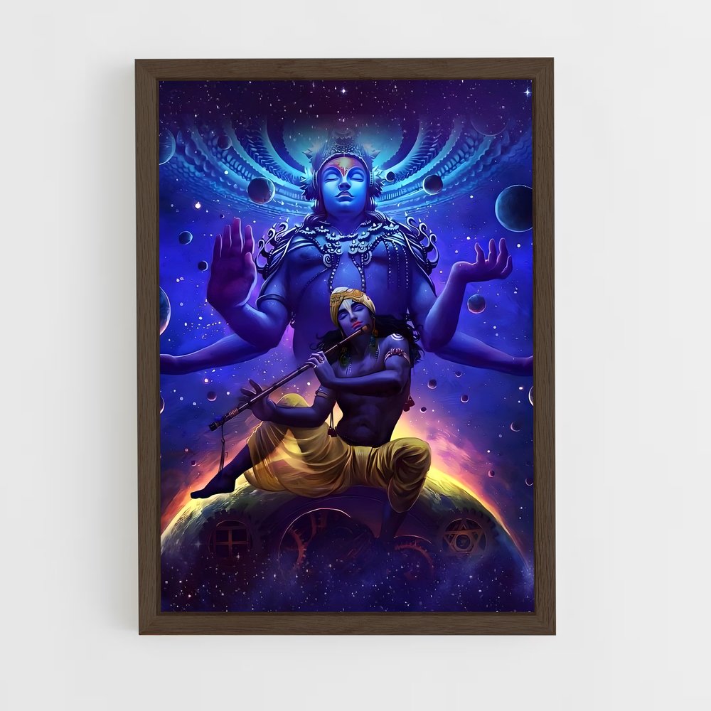 ap-krishna-15 cadre Bois foncé