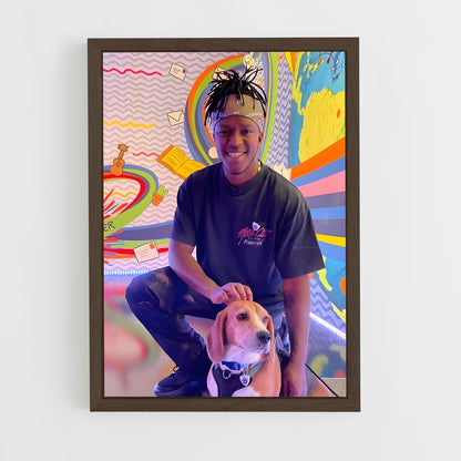 ap-ksi-4 cadre Bois foncé
