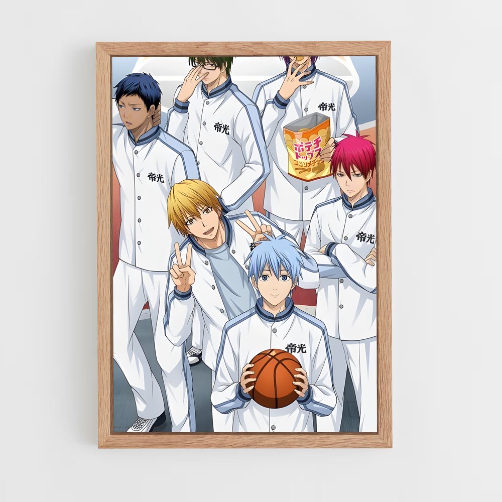 ap-kuroko no basket-6 cadre Bois clair