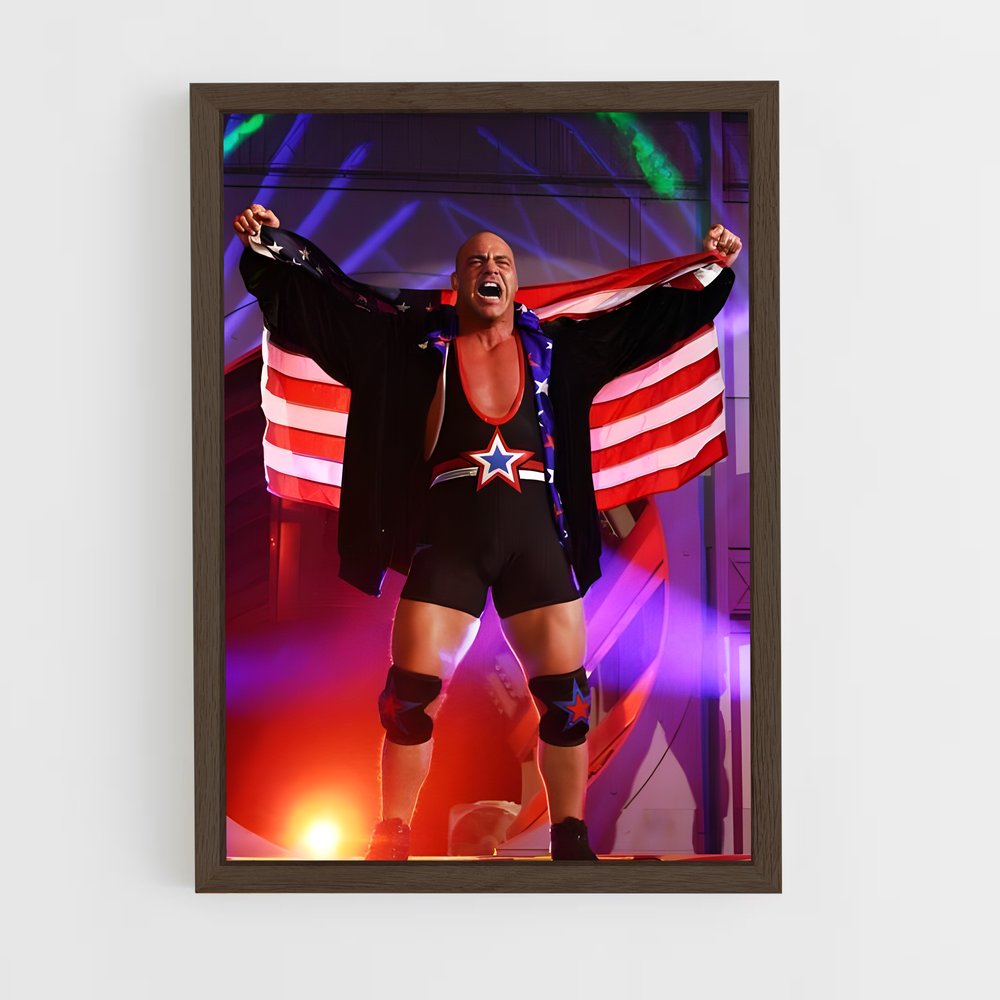 ap-kurt angle-2 cadre Bois foncé