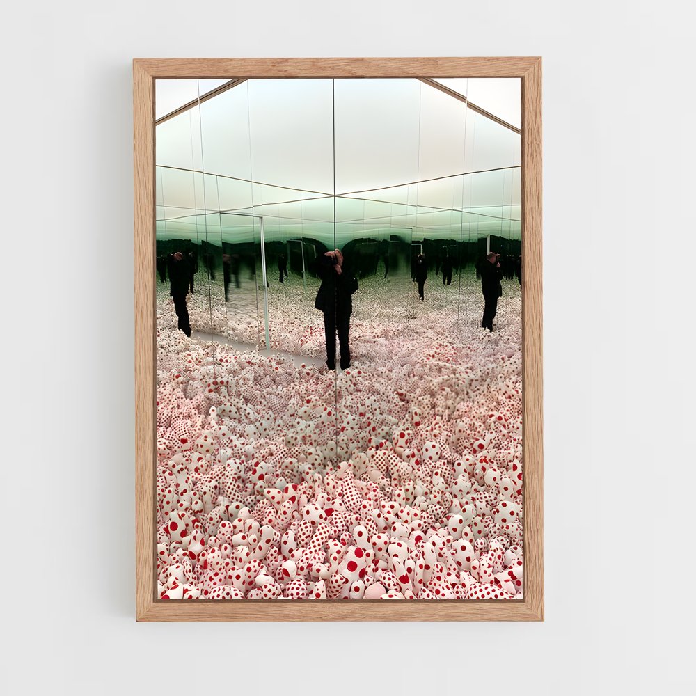 ap-kusama infinity rooms-3 cadre Bois clair