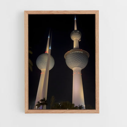 ap-kuwait towers-4 cadre Bois clair