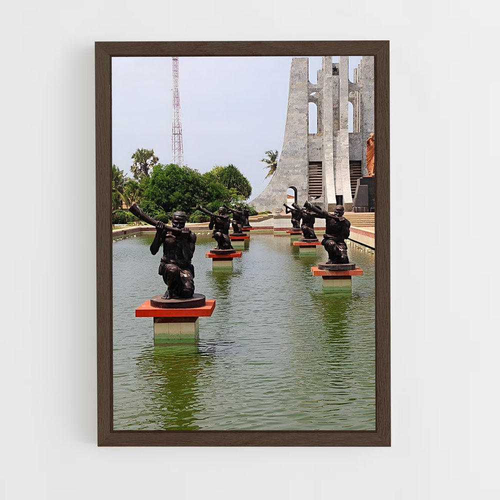 ap-kwame nkrumah mausoleum-2 cadre Bois foncé