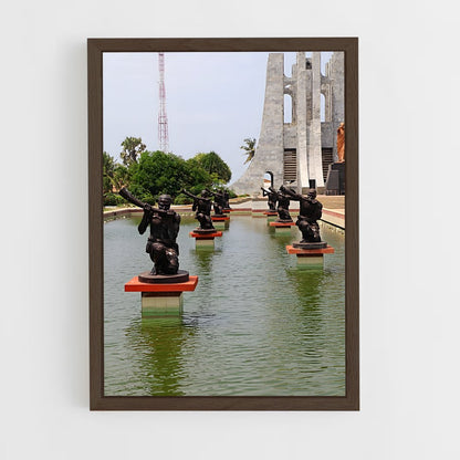 ap-kwame nkrumah mausoleum-2 cadre Bois foncé