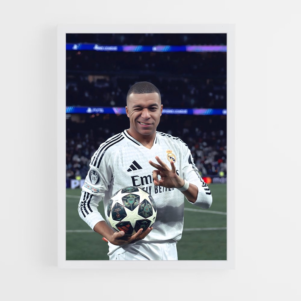 ap-kylian mbappe-4 cadre Blanc