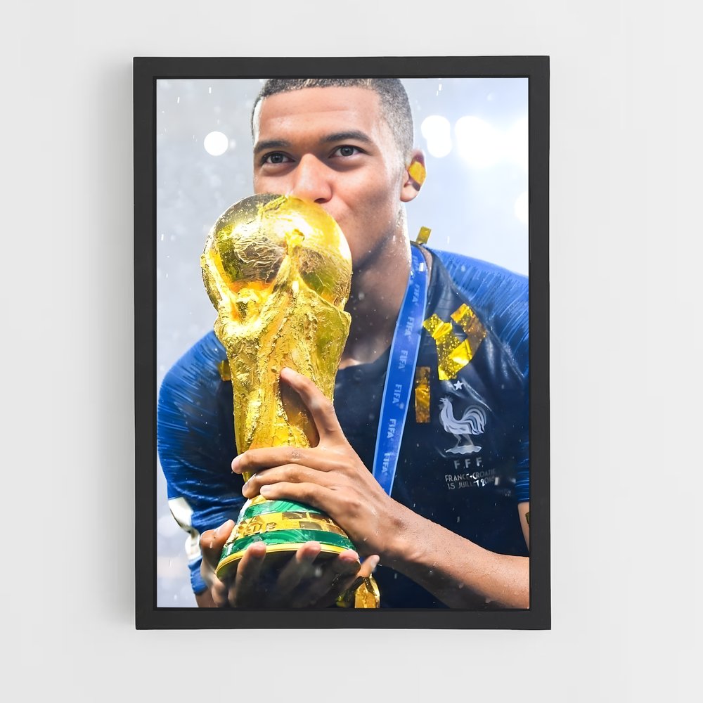 ap-kylian mbappe-7 cadre Noir