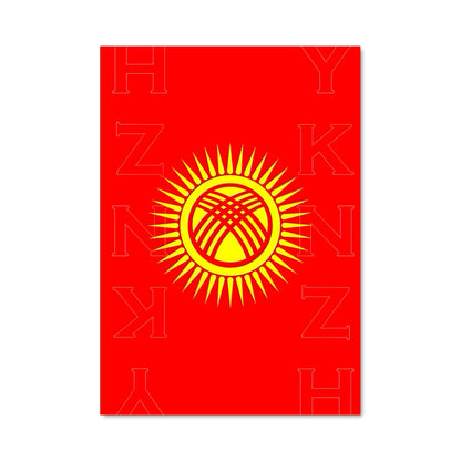 Poster Soleil du Kirghizistan