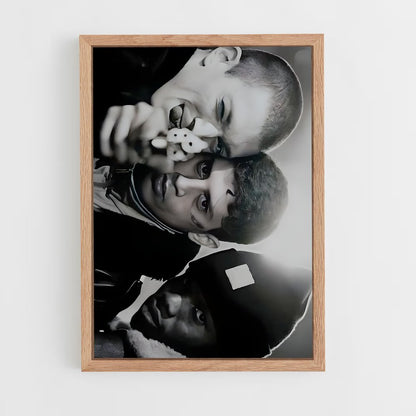 ap-la haine-1 cadre Bois clair