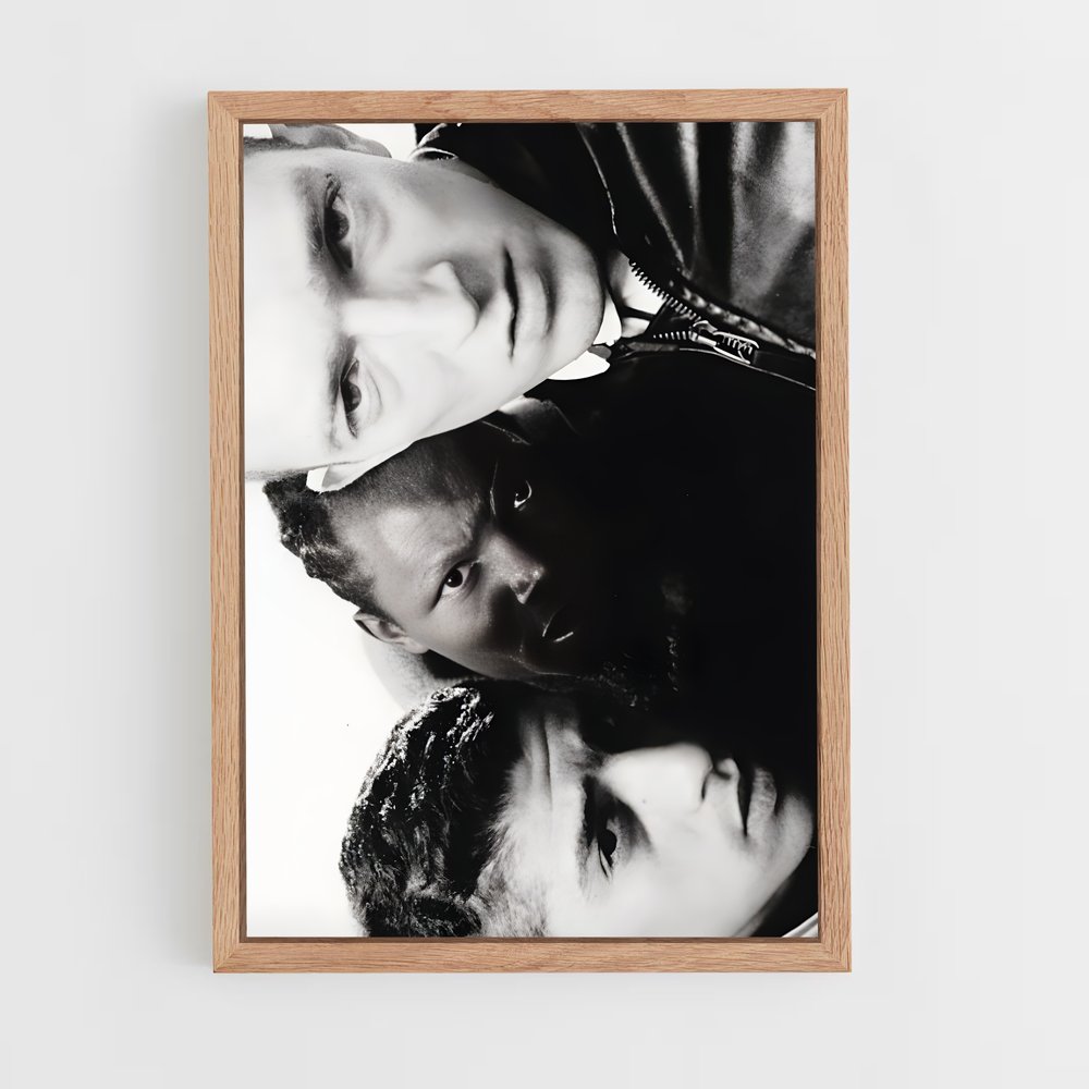 ap-la haine-2 cadre Bois clair