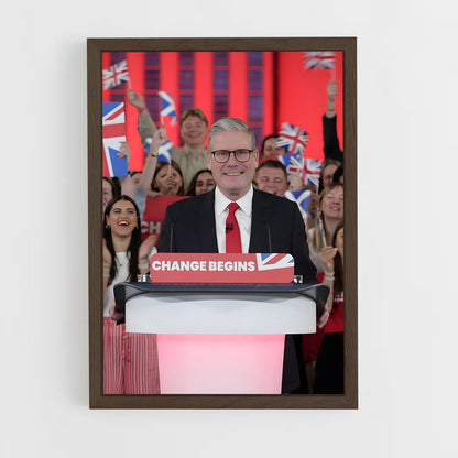 ap-labour party uk-1 cadre Bois foncé