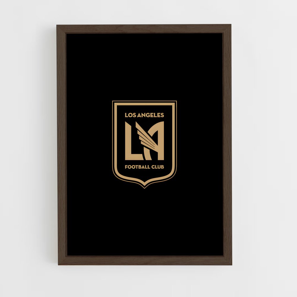 ap-lafc los angeles fc-4 cadre Bois foncé