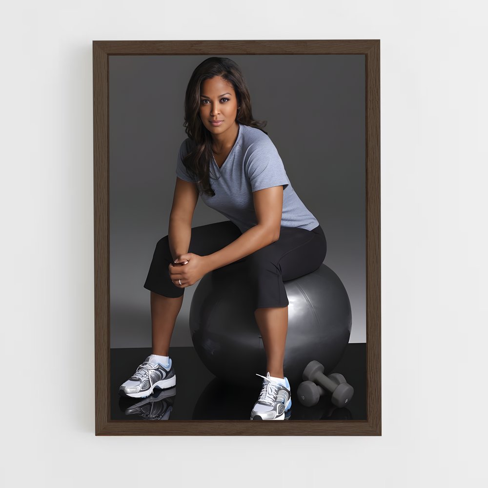 ap-laila ali-4 cadre Bois foncé