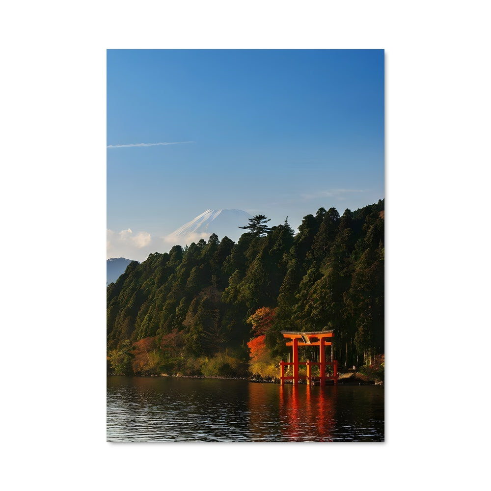 Poster Torii au Bord du Lac