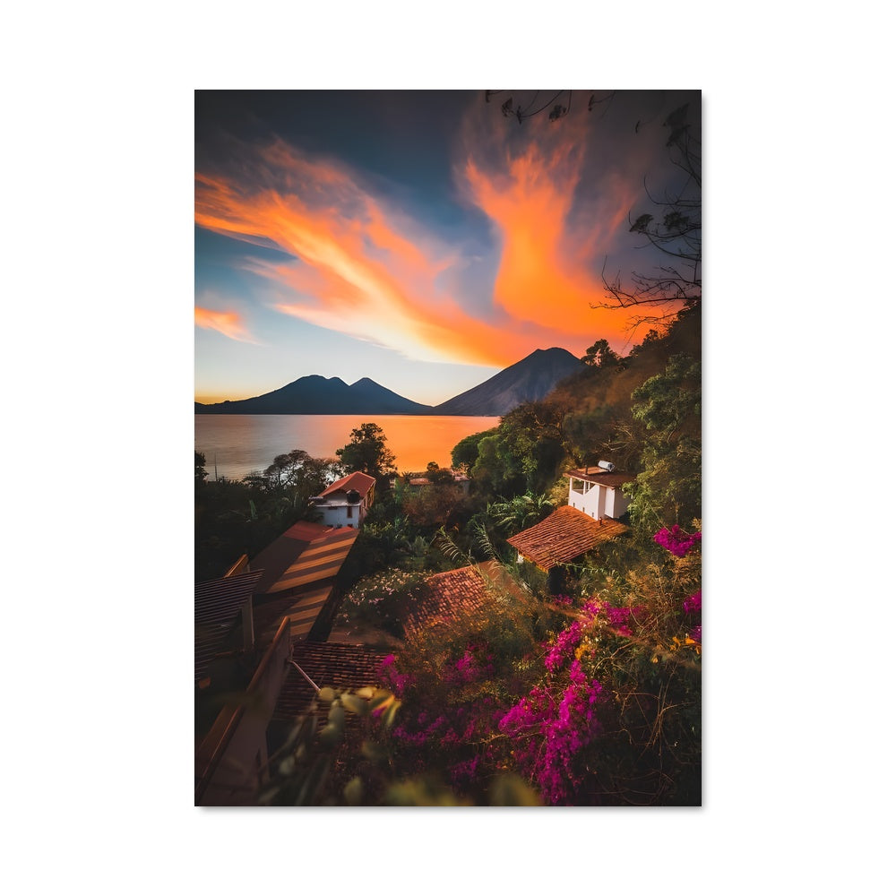 Poster Crépuscule à Atitlán