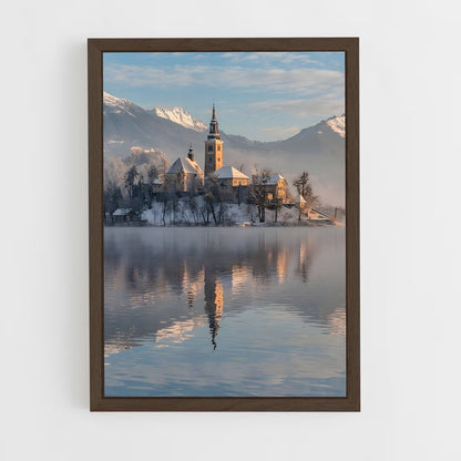 ap-lake bled-3 cadre Bois foncé