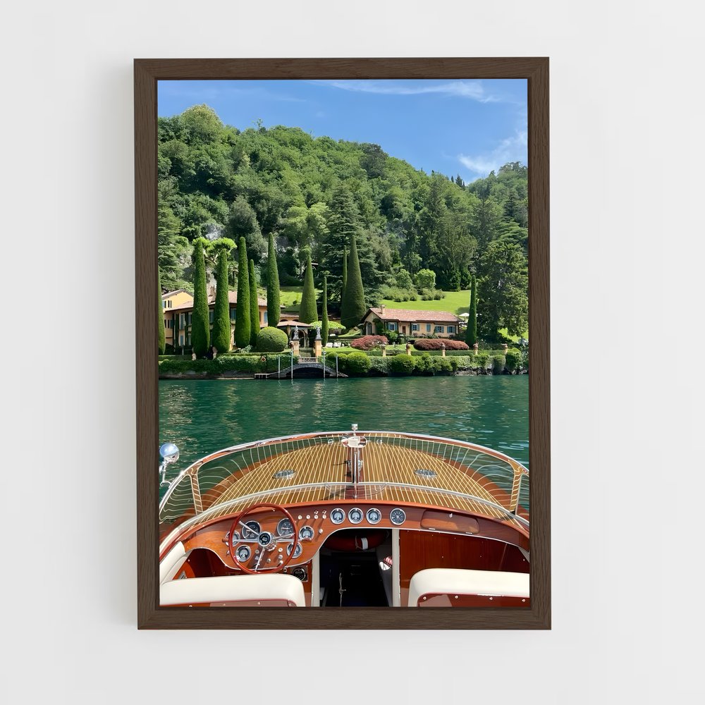 ap-lake como-5 cadre Bois foncé