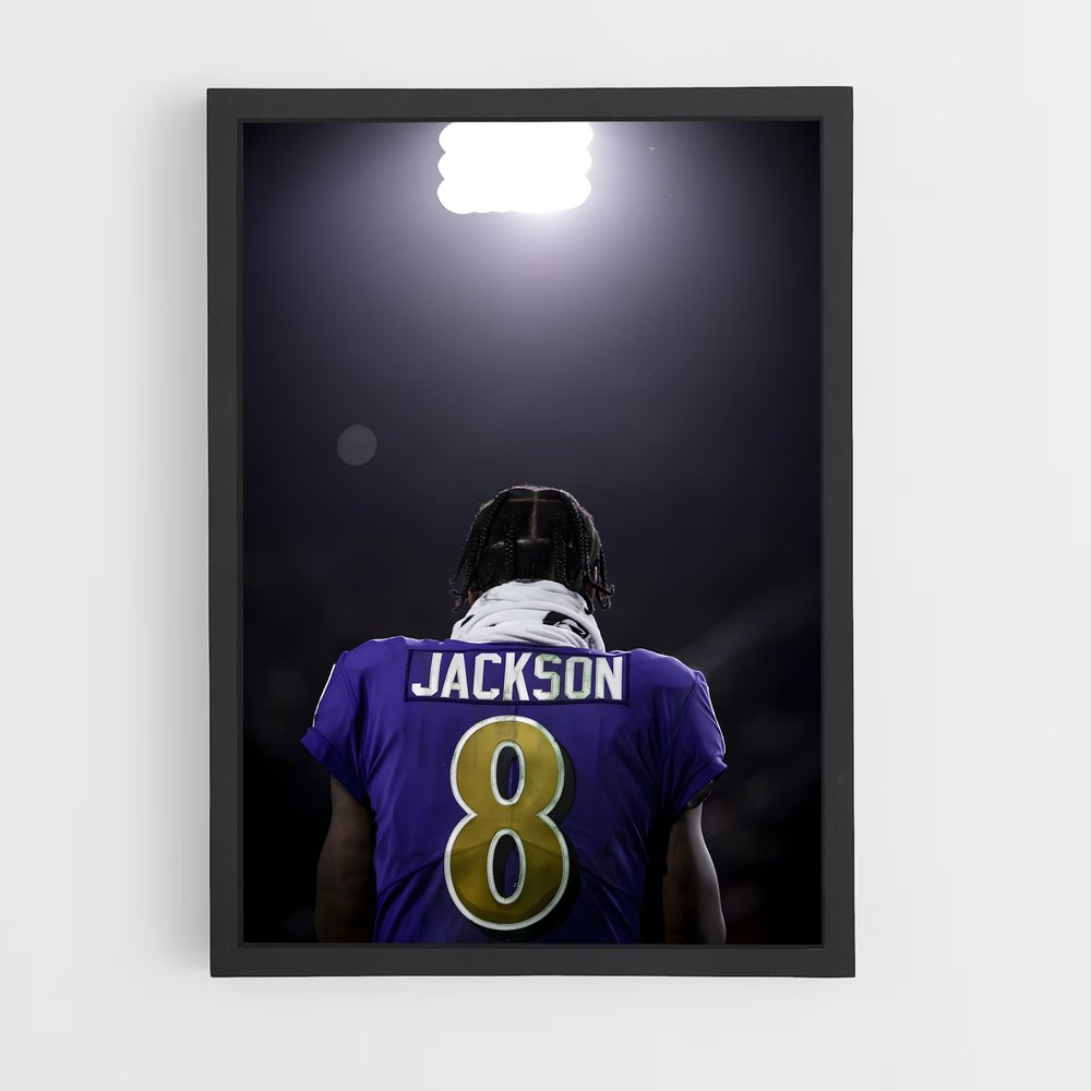 ap-lamar jackson-10 cadre Noir