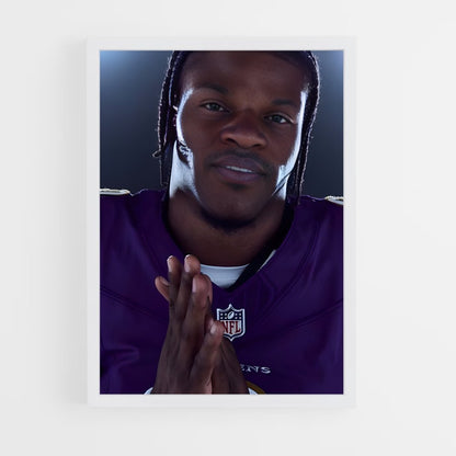 ap-lamar jackson-8 cadre Blanc