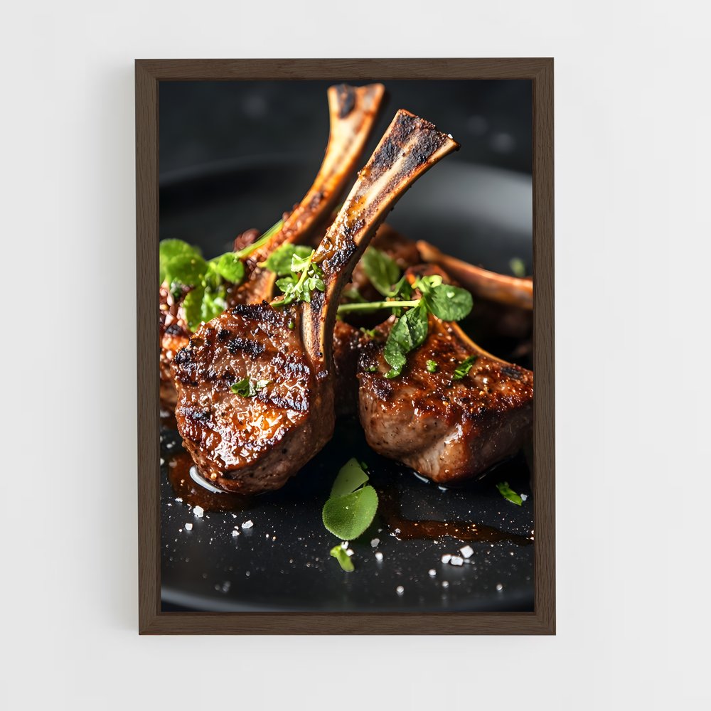 ap-lamb-6 cadre Bois foncé
