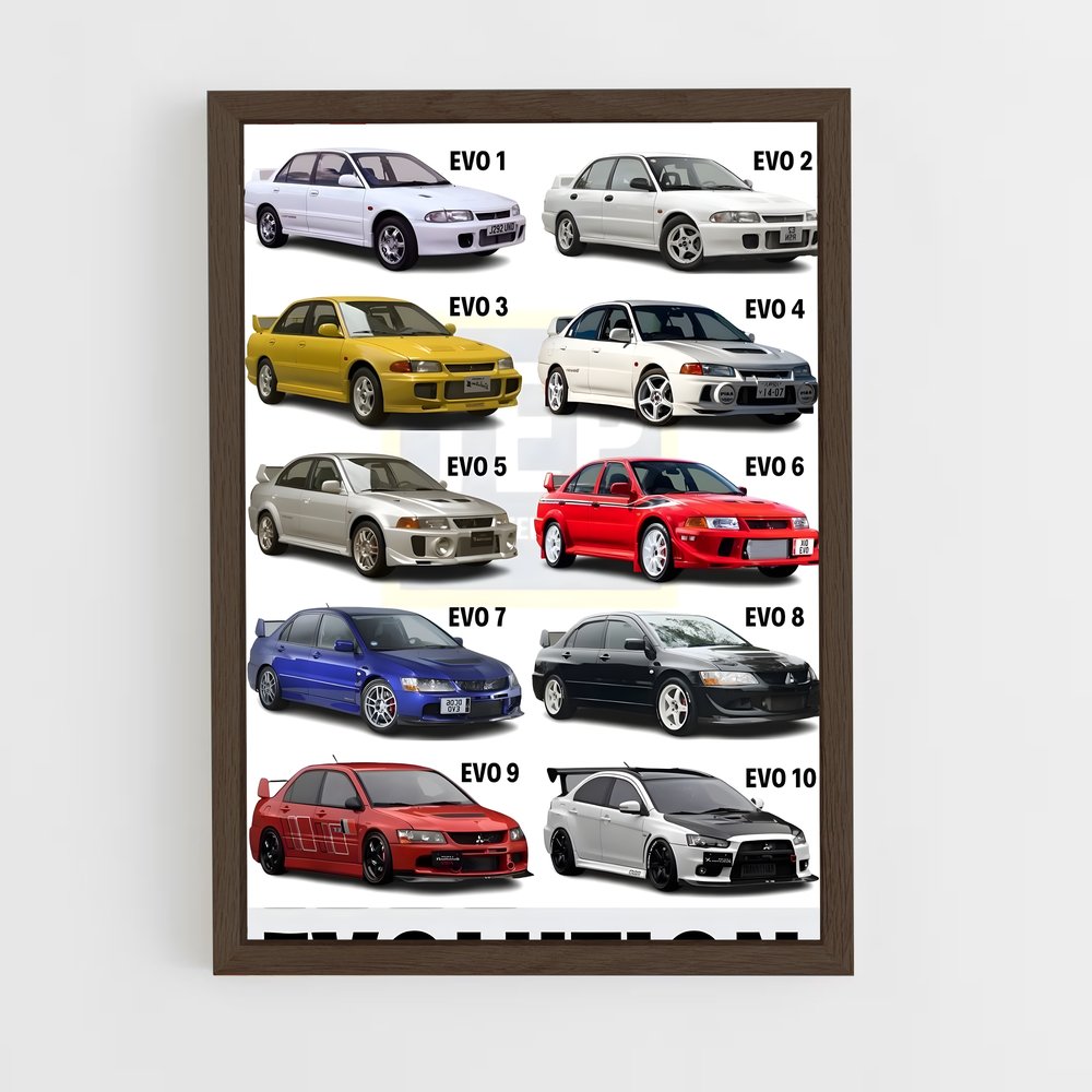 ap-lancer evolution i-1 cadre Bois foncé