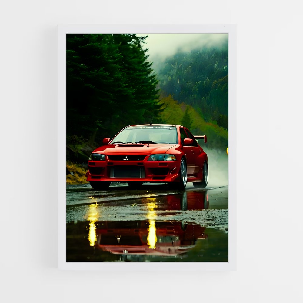 ap-lancer evolution ii-1 cadre Blanc