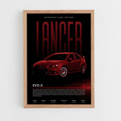 ap-lancer evolution x-7 cadre Bois clair