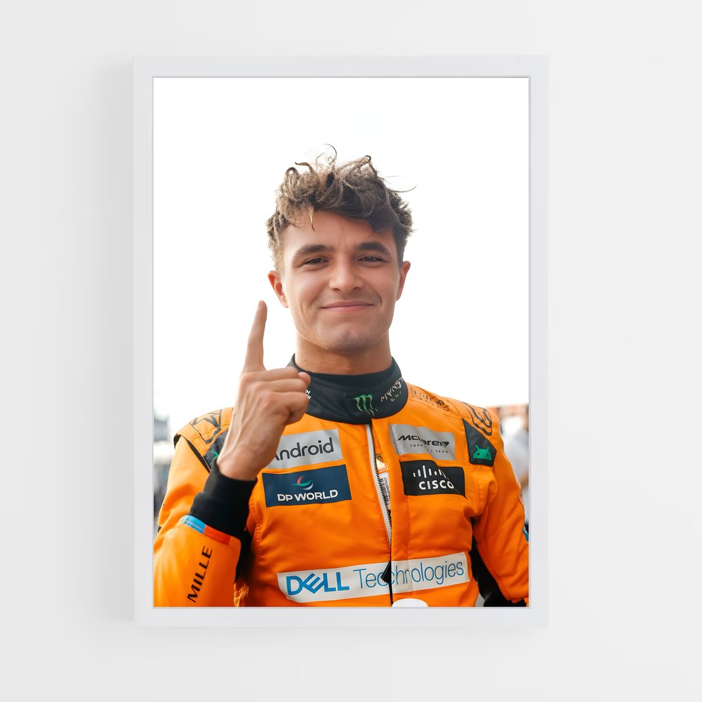 ap-lando norris-4 cadre Blanc