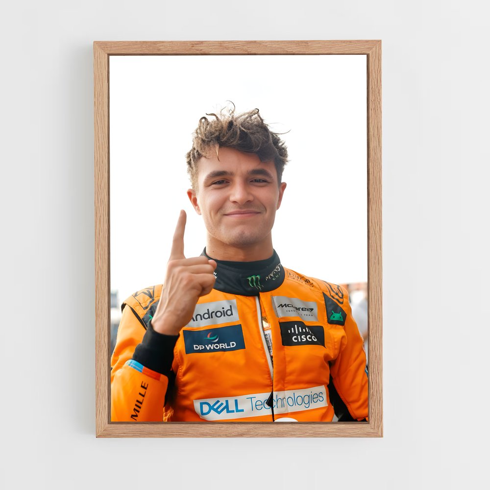 ap-lando norris-4 cadre Bois clair