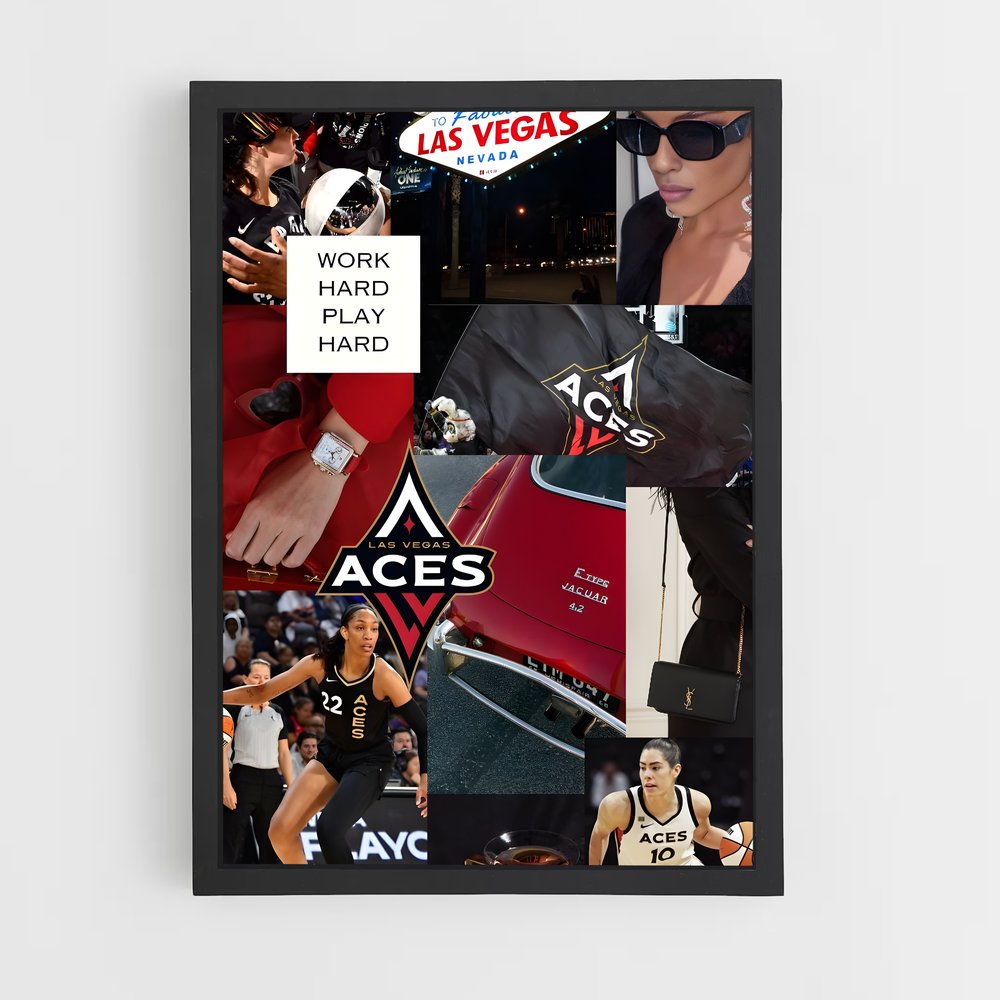 ap-las vegas aces-6 cadre Noir