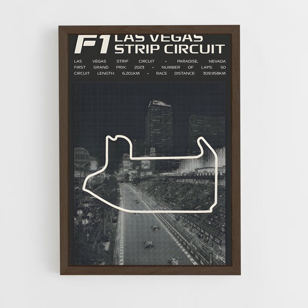 ap-las vegas street circuit-4 cadre Bois foncé
