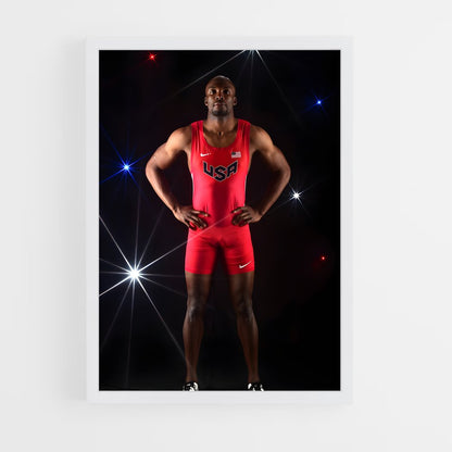 ap-lashawn merritt-4 cadre Blanc
