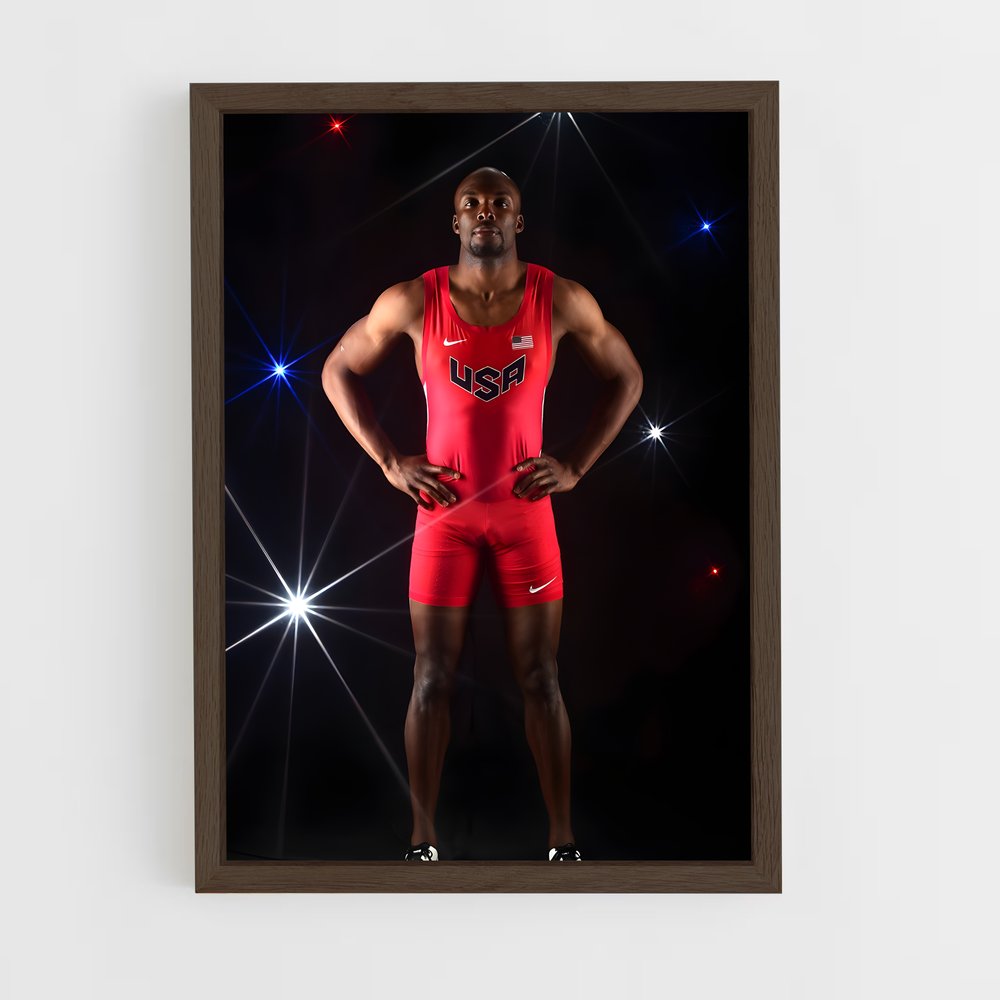 ap-lashawn merritt-4 cadre Bois foncé