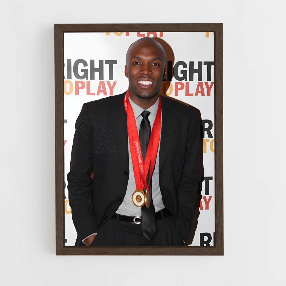 ap-lashawn merritt-5 cadre Bois foncé