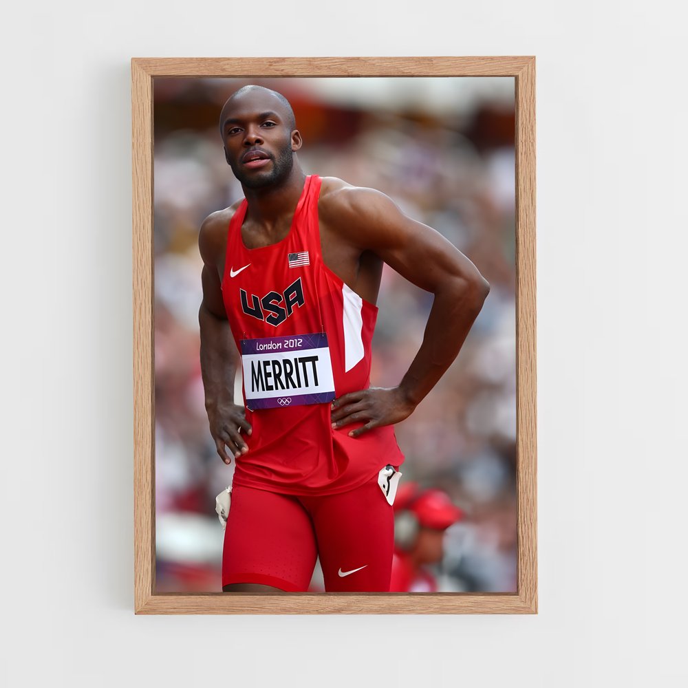 ap-lashawn merritt-6 cadre Bois clair